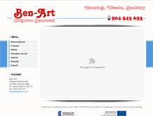 Tablet Screenshot of ben-art.gorzow.com.pl