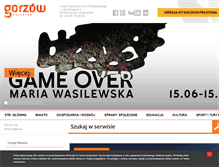 Tablet Screenshot of gorzow.pl