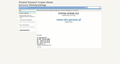 Desktop Screenshot of ckz.edu.gorzow.pl