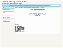 Tablet Screenshot of ckz.edu.gorzow.pl